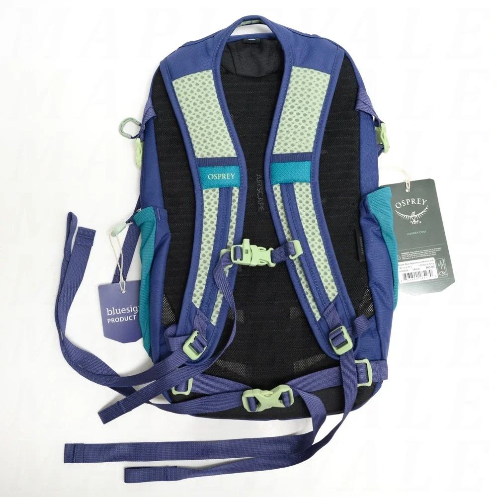 Osprey Daylite 13L Commuter Backpack Hiking Travel Daypack Blue Spikemoss NWT